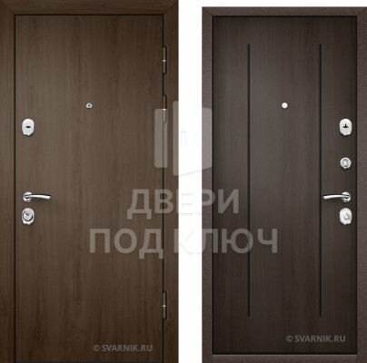 Входная дверь с массивом под ключ для коттеджа ДПК-5022