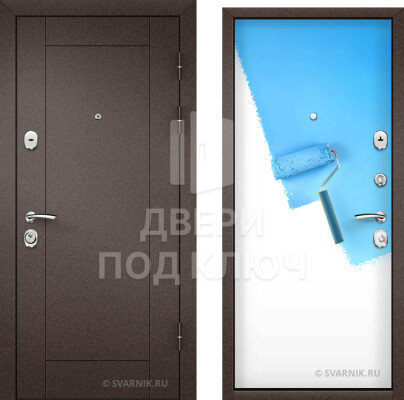 Металлическая входная дверь под покраску для дома ДПК-12088